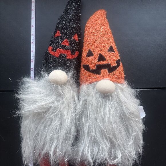 Dual Weighted Gnome Shelf Sitter - Orange And Black - Picture 3 of 5